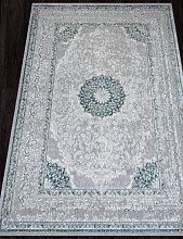 Ковер в гостиную бирюзовый PALERMO F294 GRAY