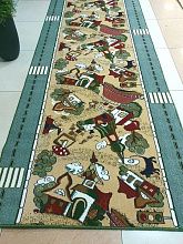 Персидский детская ковровая дорожка зеленая 40076-03