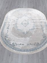 Ковер из Турции голубой EFSAN L278A CREAM SHRINK / BLUE FDY Овал