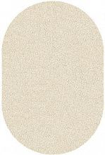 Ковер фризе JAZZY BASIC cream  ОВАЛ 