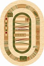 Ковер DA VINCI d025 CREAM-GREEN Овал