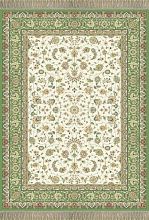 Ковер с коротким ворсом зеленый из вискозы и хлопка Royal Palace 14295 6545