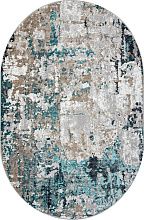 Ковер бирюзовый PARADIZE-A 01632A GREY / TURQUOISE Овал