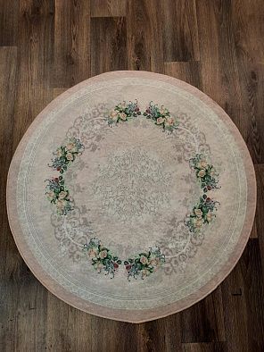 Ковер с цветами Decovilla 21005.101 ADA Розовый Круг