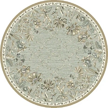 Тонкий рельефный ковер Бельгийский из вискозы GENOVA R 38262 6525 90 КРУГ