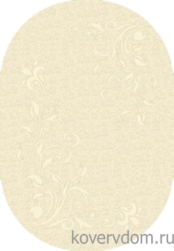 Шерстяной рельефный ковер Hunnu Relief ОВАЛ 6A980-001SO