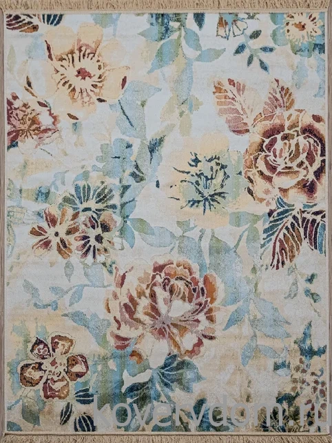 Ковер из вискозы и хлопка с цветами Royal Palace 14006 6121