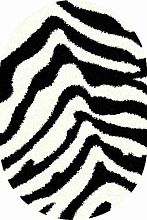 Ковер SHAGGY ULTRA s604 BONE-BLACK Овал