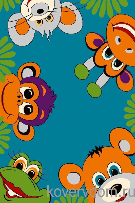 Ковер детский FUNKY TIG turquoise