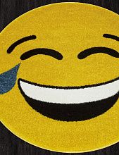 Круглый ковер в детскую SMILE NC12 YELLOW Круг