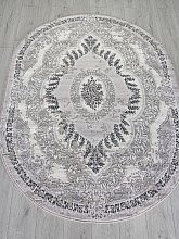 Овальный ковер PALERMO-A F290 DARK GRAY Овал