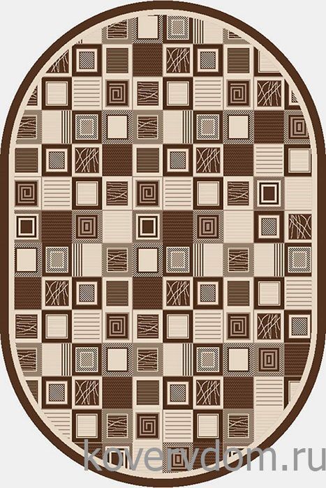 Циновка NOVARO 911-19 ОВАЛ