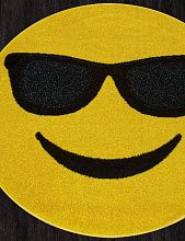 Круглый ковер в детскую SMILE NC15 YELLOW Круг