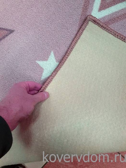 Детский ковер-палас ЗВЕЗДЫ СИЯЮТ-A розовый