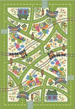 Детский ковер из Беларуси ДОРОЖКИ зеленый