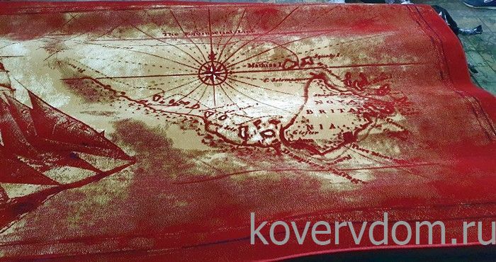 Ковер МОРСКОЙ древняя КАРТА МИРА-1 красно-бордовый Ковер МОРСКОЙ древняя КАРТА МИРА-1 красно-бордовый