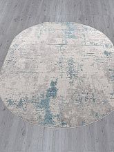 Овальный ковер синий LIMAN F169 CREAM-D.BLUE Овал