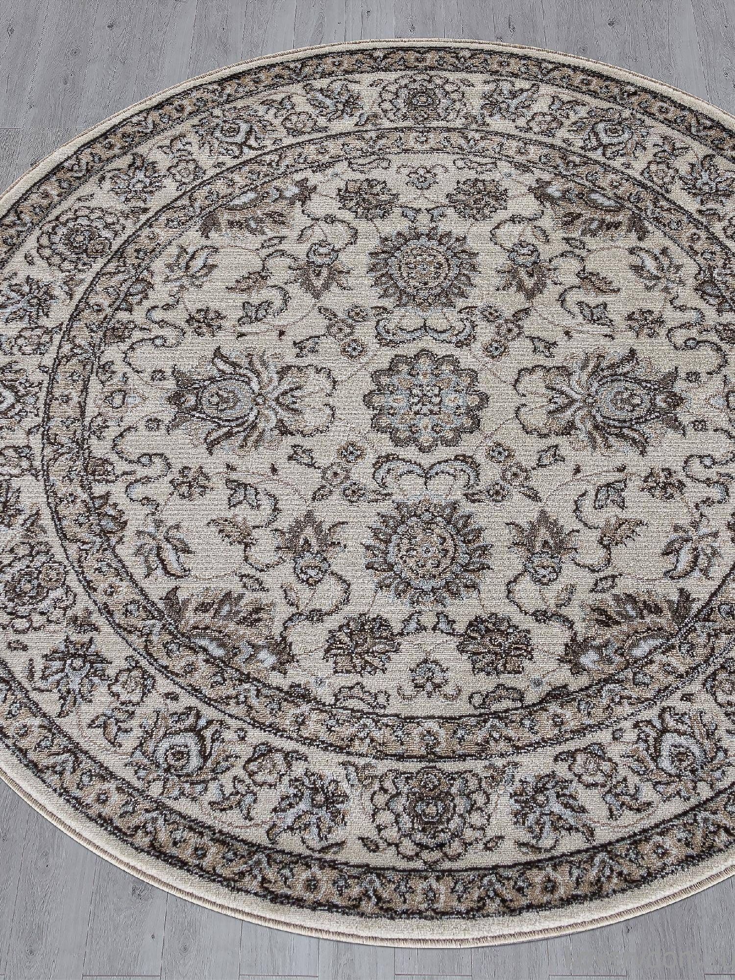 Ковер LUXE L009 CREAM-BROWN Круг